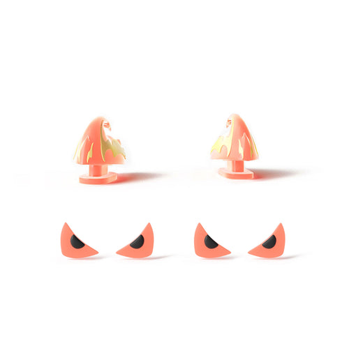 Pinne e Occhi Kaiju Feroce di Fuoco per Sharkicks Pro